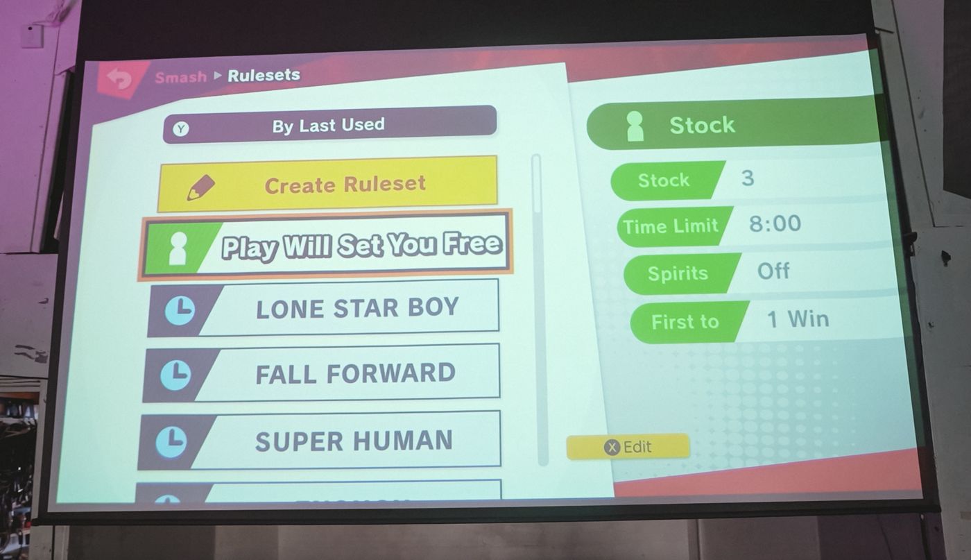 Smash Bros ruleset named after Ryan The Son songs